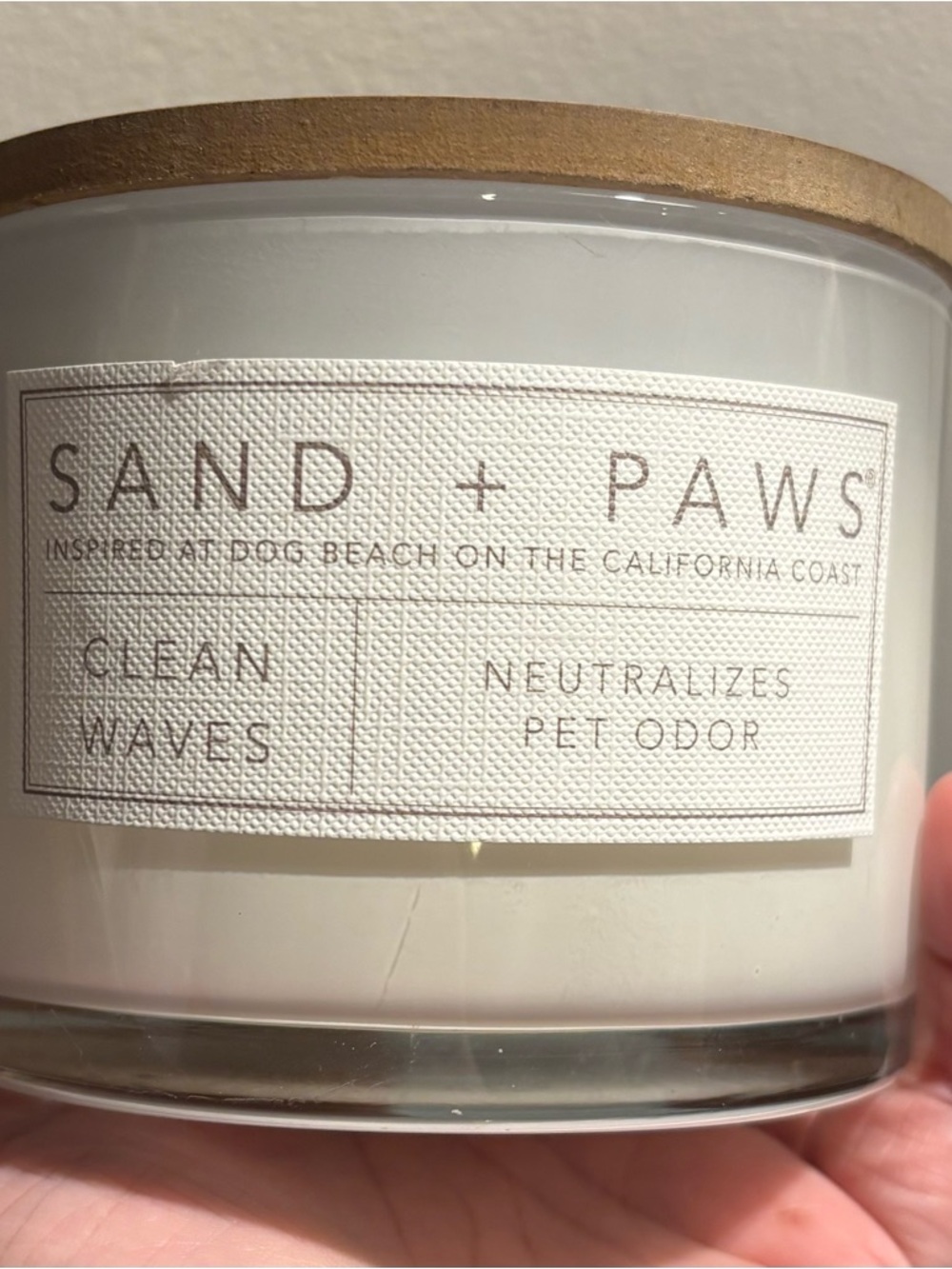 SAND + PAWS Clean Waves Scented Candle - Two Wick - NEW